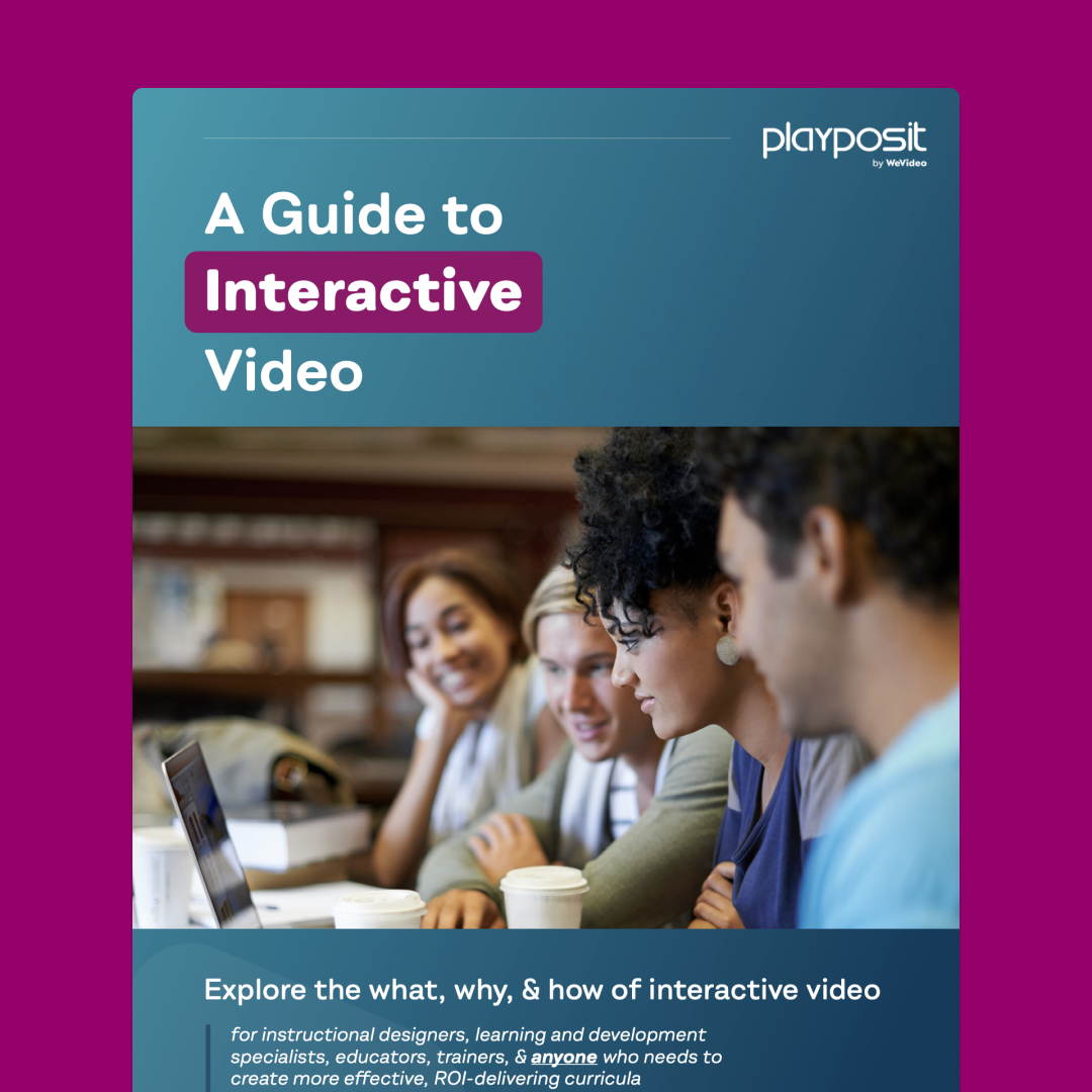 A Guide to Interactive Video eBook cover against light purple background