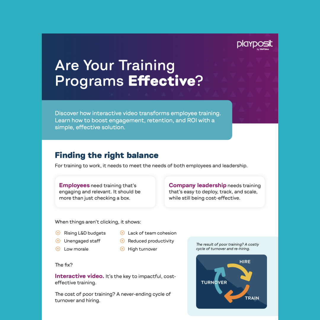 Are Your Training Programs Effective eBook cover against light blue background