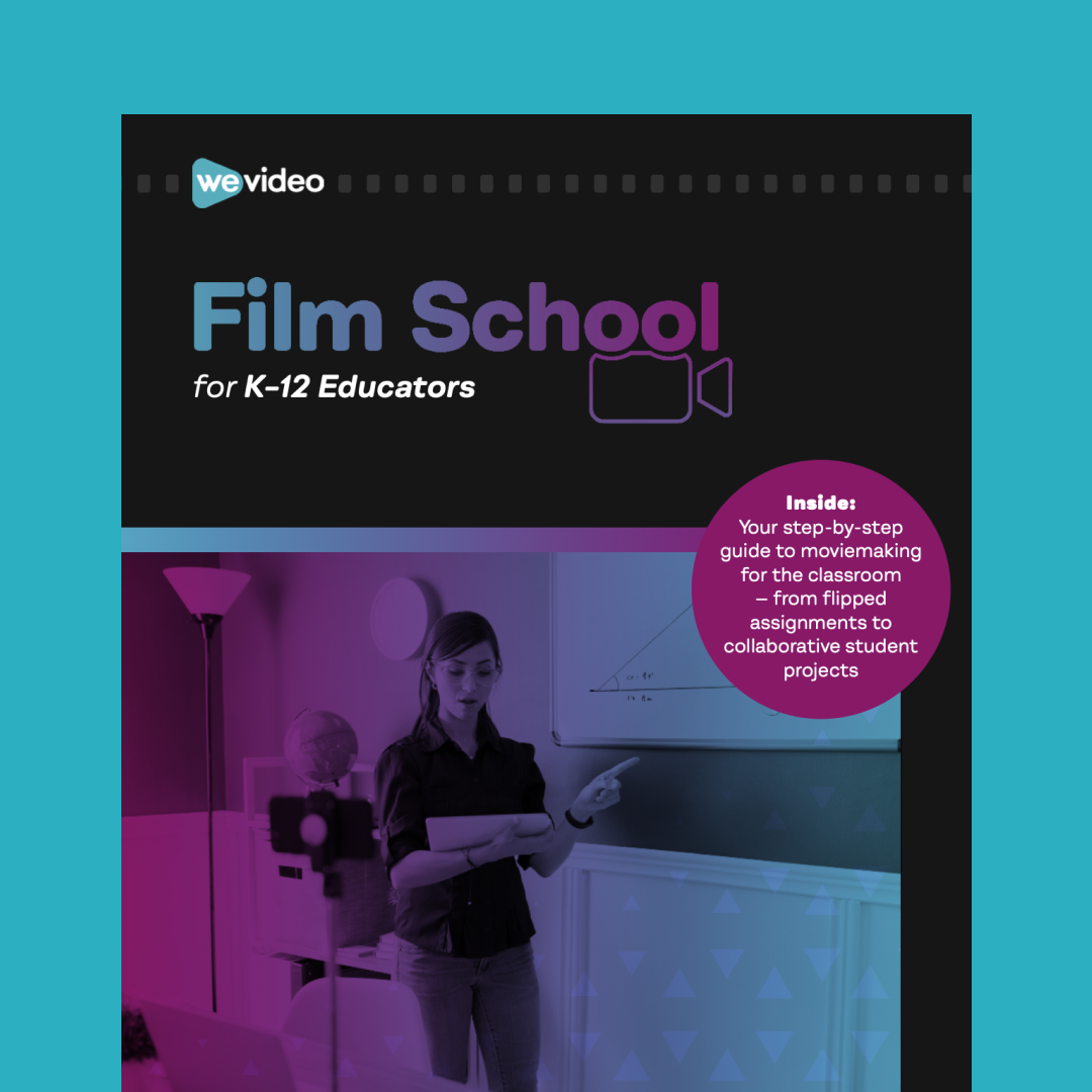 Film School for K-12 Educators eBook cover against light blue background