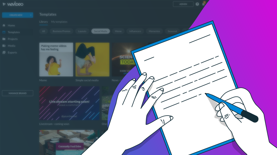 Video Script Tips and Templates - Write Video Scripts Online - WeVideo